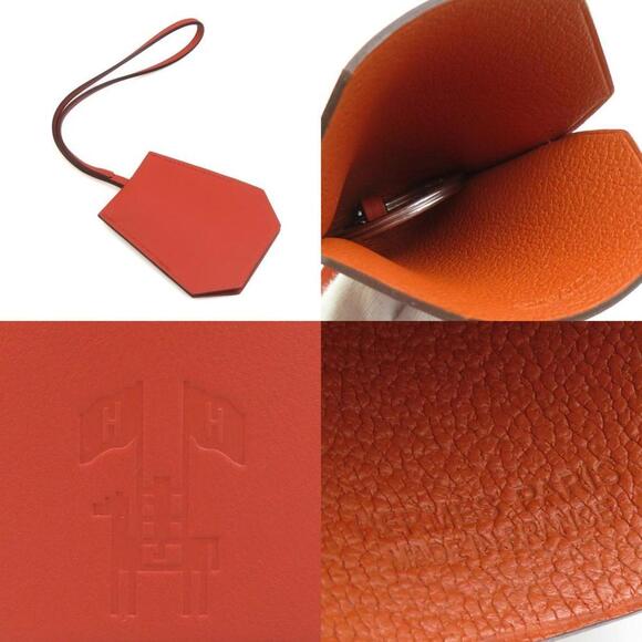 HERMES Brown Leather Charm - Picture 4 of 5